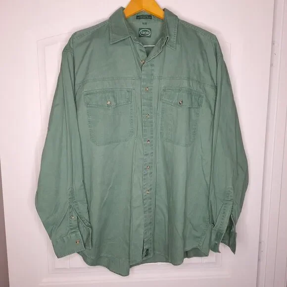 Izod | Shirts | Vintage Izod Lacoste Safari Shirt Mens Size Large 
